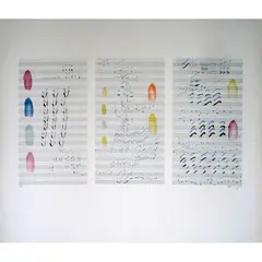 Foto de um(a) Paulo Garcez - Sem Título (Variações Musicais) - 50 x 70 cm, da categoria de Serigrafia. Artista Paulo Garcez Título Sem Título (Variações Musicais) Técnica Litografia a cores Tiragem 26/50 Medidas 50 x 70 cm Data... Vendido no marketplace Trésors.