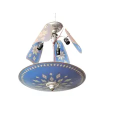 Foto de um(a) Lustre Mandala Anos 60, da categoria de Lustres. Belo lustre anos 60 estilo mandala, ainda em estado original de conservação. Medidas: 40cmDx60cmA. Vendido no marketplace Trésors.
