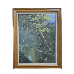 Foto de um(a) Quadro Natureza OSE 51 x 65 cm - Ernani A. Campaneli, da categoria de Pinturas. Pintura òleo sobre eucatex - Artista - Ernani A. Campaneli. dimensões: 51Lx 65A. Vendido no marketplace Trésors.
