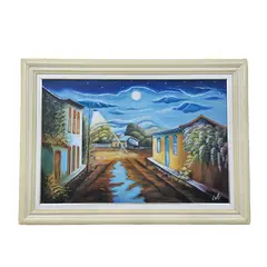 Foto de um(a) Quadro "Luar" OST - 78m a x 108cm, da categoria de Pinturas. O.S.T Assinatura no canto da tela dimensões: 78m a x 108cm l. Vendido no marketplace Trésors.