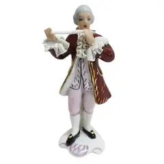 Foto de um(a) Escultura flautista porcelana Rebis POA, da categoria de Escultura. Bela escultura de flautista com vestimenta da época pintado a mão. Da manufatura PORCELANA REBIS, indústria estabelecida em... Vendido no marketplace Trésors.