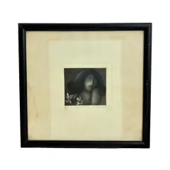 Foto de um(a) Gravura emoldurada - assinada e datada 1981, da categoria de Pinturas. Calcogravura, técnica: ponta seca, água forte, água tinta. Essa é a oitava reprodução de dezesseis tiragens dessa gravura!... Vendido no marketplace Trésors.