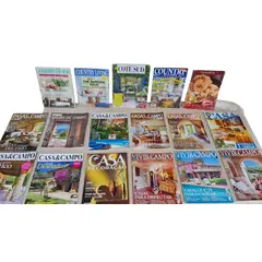 Foto de um(a) Coleção especial de revistas de decoração e arquitetura, da categoria de Revistas. Coleção de revistas com tema de casas de campo, estilo rústico e mediterrâneo, com ideias e belíssimas inspirações em... Vendido no marketplace Trésors.