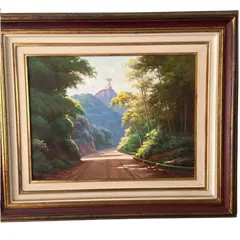 Foto de um(a) O Cristo - Nilton Bravo 1952, da categoria de Pinturas. Óleo sobre tela Nilton Bravo foi um pintor brasileiro conhecido principalmente por suas paisagens do Rio de Janeiro,... Vendido no marketplace Trésors.
