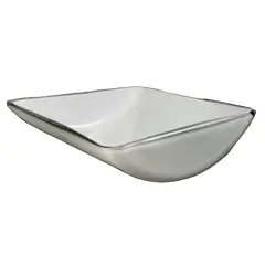 Foto de um(a) Centro de mesa em murano branco Av. Mazzega, da categoria de Centro de mesa. A.V. MAZZEGA centro de mesa em vidro artístico opalescente de Murano. Assinado. Forma Convexa. TRATA-SE DE MANUFATURA DO... Vendido no marketplace Trésors.