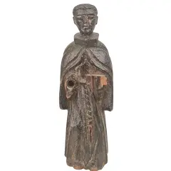 Foto de um(a) Antiga Imagem De Santo Antônio em madeira, da categoria de Objetos religiosos e espirituais. Antiga imagem em madeira representando Santo Antônio. *falta das mãos A prática de retirar partes de imagens de santos... Vendido no marketplace Trésors.