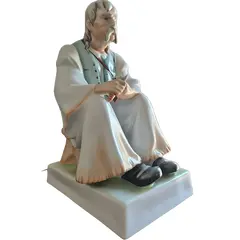 Foto de um(a) Bela escultura pintada a mão Szalona Bacsi Bacon Man policromado, da categoria de Escultura. Bela escultura pintada à mão "SZALONA BACSI BACON MAN" manufaturada pela Porcelana Húngara Zsolnay. Peça magnífica e um... Vendido no marketplace Trésors.