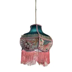 Foto de um(a) Pendente Trama, da categoria de Pendentes. Estrutura em aço inox, revestido com tecidos selecionados, textura durabilidade e beleza. Pendente feito artesanalmente com... Vendido no marketplace Trésors.