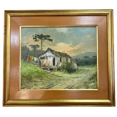 Foto de um(a) Egenolf Theilacker - 1983, da categoria de Pinturas. Óleo sobre tela de 1983 do grande artista Egenolf Theilacker. Vendido no marketplace Trésors.