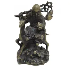 Foto de um(a) Escultura De Bronze Shou Xing Ou Shou Lau Bronze, da categoria de Escultura. Escultura em bronze representando SHOU XING OU SHOU LAU, o deus taoísta chinês da longevidade. Medidas 19A X 14L X 7P... Vendido no marketplace Trésors.
