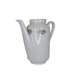 Foto de um(a) Bule de Café em Porcelana Real - Floral Vintage com Friso a Ouro, da categoria de Bules. Elegante bule de café antigo em porcelana branca de alta qualidade, fabricado pela renomada Porcelana Real (São Paulo). Esta... Vendido no marketplace Trésors.