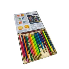 Foto de um(a) Antigo estojo de lápis aquarela gel com 24 cores da marca Staedtler, da categoria de Outros colecionáveis. Antigo estojo de lápis aquarela gel com 24 cores da marca Staedtler. Marcas do tempo e uso como nas fotos. Vendido no marketplace Trésors.