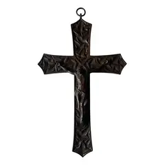 Foto de um(a) Arte Sacra Antiga Escultura Crucifixo Jesus Cristo Em Bronze, da categoria de Objetos religiosos e espirituais. Antigo crucifixo em bronze francês. Fundição de ótima qualidade. Medidas 28x17cm. Vendido no marketplace Trésors.
