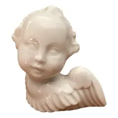 Foto de um(a) Antiga Escultura Bibelô Anjo Art Deco Em Porcelana Austríaca, da categoria de Escultura. Antigo, pequenino e delicado anjinho em porcelana artística austríaca, feito e moldado à mão. Marca da manufatura na base.... Vendido no marketplace Trésors.