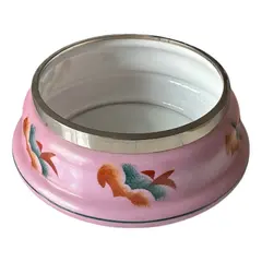 Foto de um(a) Antiga Saladeira Floreira Centro De Mesa Art Deco Em Opalina, da categoria de Travessas e tigelas. Antiga e linda saladeira em opalina francesa, pintada à mão, a peça é muito versátil, pode ser usada como centro de mesa,... Vendido no marketplace Trésors.