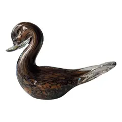 Foto de um(a) Antiga Escultura De Pato Art Deco Murano Italiano Com Ouro, da categoria de Escultura. ~ Italy Glass ~ Antiga escultura artística representando pato em cristal de Murano com ouro em sua composição. Peça feita à... Vendido no marketplace Trésors.