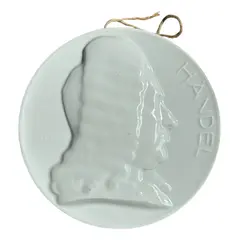 Foto de um(a) Antiga Placa Escultura De Parede Händel Em Porcelana Herend, da categoria de Objetos de parede. Herend. Antiga placa de parede feita à mão em porcelana artística húngara da famosa manufatura Herend. Representando o... Vendido no marketplace Trésors.