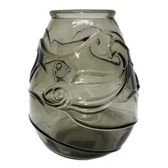 Foto de um(a) Antigo Vaso Jarro Com Peixes Art Deco Josef Inwald Glass, da categoria de Vasos. Josef Inwald - Barolac. Antigo e lindo vaso Tcheco, em vidro artístico, ricamente moldado e prensado com decoração de peixes... Vendido no marketplace Trésors.