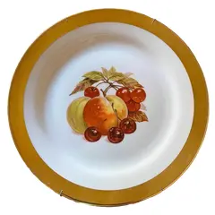 Foto de um(a) Antigo Prato Decorativo Porcelana Bavaria Natureza Morta, da categoria de Pratos Decorativos. L. Parbus - Bavaria. Antigo e lindo prato medalhão decorativo em porcelana artística alemã, decoração com frutas “natureza... Vendido no marketplace Trésors.
