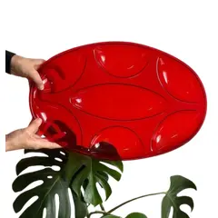 Foto de um(a) Grande petisqueira em acrílico, da categoria de Travessas e tigelas. Grande petisqueira em acrílico. 48cm x 32cm. Vendido no marketplace Trésors.