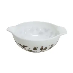 Foto de um(a) Caçarola De Opalina Pyrex Mod. Friendship, da categoria de Travessas e tigelas. Rara caçarola em opalina com decoração policromada, da marca PYREX MOD. FRIENDSHIP 475 - MADE IN USA - OVENWARE. Medidas 10A... Vendido no marketplace Trésors.