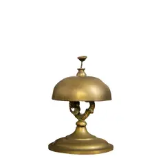Foto de um(a) Antiga Rara Sineta De Mesa Sino Americano Em Bronze Art Deco, da categoria de Outros colecionáveis. Antiga, original de época. Estados Unidos, década de 60/70. Medindo 13cm. Vendido no marketplace Trésors.