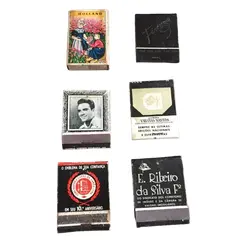 Foto de um(a) Antigas Caixas De Fósforo, da categoria de Outros colecionáveis. Contem os fósforos.Valor do lote com as 06 caixas da foto. Vendido no marketplace Trésors.