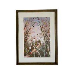 Foto de um(a) Pintura Naif em óleo sobre tela “Retirantes” 1992, da categoria de Pinturas. Esse quadro é simplesmente amor à primeira vista! Pintura em óleo sobre tela, assinado e datado de 1992, intitulada... Vendido no marketplace Trésors.