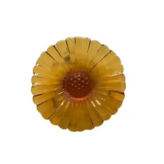 Foto de um(a) Antiga Escultura Decorativa Bowl Flor Vidro Art Deco Âmbar, da categoria de Travessas e tigelas. Walther & Sohne GlassAntigo pratinho despojador em vidro artístico alemão na cor âmbar. Período Art Deco. Linda peça para... Vendido no marketplace Trésors.