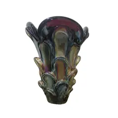 Foto de um(a) Vaso Murano, Década de 1960, da categoria de Vasos. Vaso murano década de 1960 com todas as características da época em perfeito estado. A: 25 cm / Diâmetro superior: 20 cm /... Vendido no marketplace Trésors.