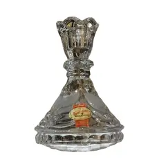 Foto de um(a) Castiçal Alemão Anna Hutte Bleikristal, Década de 1980, da categoria de Castiçais. Castiçal unitário em cristal com relevo e jateado dos anos 1980. Da marca alemã annahütte bleikristall. Com 24% de chumbo na... Vendido no marketplace Trésors.