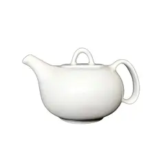 Foto de um(a) Bule White Anos 70, da categoria de Bules. Bule em porcelana branca brasileira, década de 1970. A: 11 cm Diâmetro: 15,7 cm Peso: 757 g. Vendido no marketplace Trésors.