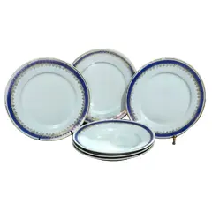 Foto de um(a) Conjunto Mauá anos 60, da categoria de Jogos de pratos. Combo com 3 pratos rasos e 3 pratos de sopa em porcela mauá, década de 1960. Diâmetro do prato raso: 24 cm Diâmetro do... Vendido no marketplace Trésors.
