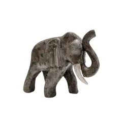 Foto de um(a) Elefante Africano em Madeira, Década de 1990, da categoria de Modelos e estatuetas. Elefante africano esculpido em madeira monocromático, dentes de acrílico e rabo de cobre, década de 1990.A 11 cm L: 13,5 cm... Vendido no marketplace Trésors.