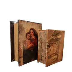 Foto de um(a) Livros Caixas Madona 80'S, da categoria de Cestos e Caixas. Caixa livro madona em madeira, década de 1990 h: 20 cm l: 15,5 cm p: 7 cm caixa livro book em madeira, década de 1980. Abre... Vendido no marketplace Trésors.