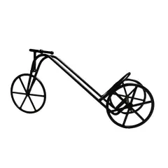 Foto de um(a) Porta Garrafa Bicicleta em Ferro, Década de 1990, da categoria de Suportes para garrafas de vinho. Porta garrafa bicicleta em ferro ebanizado, década de 1990 A: 15cm L: 10 cm P: 23 cm Peso: 390 g. Vendido no marketplace Trésors.