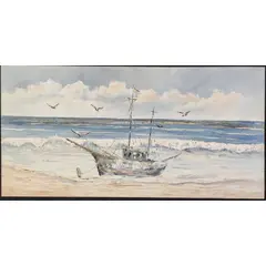 Foto de um(a) Tela Marina 1999, da categoria de Pinturas. Marina em acrilico sobre tela do artista catarinense josi, de 1999 A: 50 cm L: 1m. Vendido no marketplace Trésors.