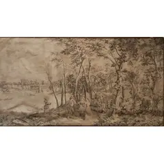 Foto de um(a) Gobelin Francês anos 60, da categoria de Tapeçaria. Gobelin francês, década de 1960. A: 1m L: 1.90m. Vendido no marketplace Trésors.