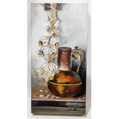 Foto de um(a) Natureza Morta, Óleo sobre Tela, Paulo Silvatti, 00'S, da categoria de Pinturas. Óleo sobre tela em chassi tipo painel. Natureza morta. Autor: paulo silvatti, anos 2000. A: 40 cm L: 20 cm P: 3,5 cm Peso:... Vendido no marketplace Trésors.