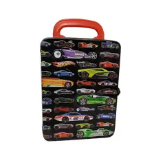 Foto de um(a) Lata Hotwheels, Década de 2010, da categoria de Cestos e Caixas. Lata tipo mala para transporte de carrinhos hotwheels. Capacidade para 18 carrinhos, década de 2010 **não acompanha os... Vendido no marketplace Trésors.