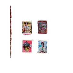 Foto de um(a) Combo Caixinhas de Fósforos Frida Kahlo, da categoria de Porta-fósforos e cofres para fósforos. Combo com caixas de fósforos permanentes e customizadas. A velha caixinha de fósforos em madeira com decoupage e acabamento... Vendido no marketplace Trésors.