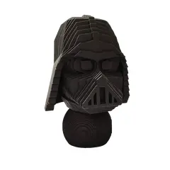 Foto de um(a) Escultura Darth Vader, da categoria de Modelos e estatuetas. Escultura darth vader ebanizada feita em mdf com corte a laser e fatias dimensionadas e geradas por programa de computador,... Vendido no marketplace Trésors.