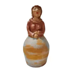 Foto de um(a) Escultura Mulher em Terracota, Década de 1990, da categoria de Escultura. Escultura de mulher em terracota e policromia origem: santa catarina, década de 1990, peça única, mas sem assinatura do... Vendido no marketplace Trésors.