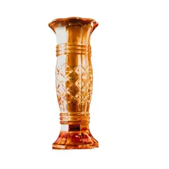 Foto de um(a) Antigo Raro Vaso Jarro Art Deco Vidro Fogo Carnival Glass, da categoria de Vasos. Antigo raro vaso em vidro artístico fogo Carnival Glass, peças nesse material estão ficando cada vez mais difíceis de... Vendido no marketplace Trésors.