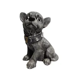 Foto de um(a) Bibelô cão Chihuahua Anos 70, da categoria de Modelos e estatuetas. Cachorro em gesso da raça chiuahua com colera de strass, década de 1970. A: 17 cm L: 9 cm P: 12 cm / peso: 718 g. Vendido no marketplace Trésors.