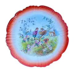 Foto de um(a) Antigo Raro Medalhão Prato Decorativo Porcelana Limoges, da categoria de Pratos Decorativos. Limoges. Antigo e grande prato medalhão em porcelana artística francesa, da renomada manufatura Limoges, uma das melhores... Vendido no marketplace Trésors.