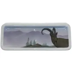 Foto de um(a) Antiga Placa Decorativa Alce Porta Cartões Porcelana Alemã, da categoria de Placas. Antiga e linda placa, pode ser usada na parede, ou como um charmoso porta cartões. Peça muito decorativa e versátil para uma... Vendido no marketplace Trésors.