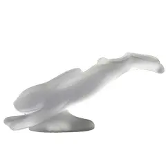 Foto de um(a) Antiga Escultura De Coelho Lebre Art Deco Cristal Tcheco, da categoria de Escultura. Bohemia Glass - Czchoslovakia. Antiga escultura de coleção, também pode ser um peso de papel, em cristal Tcheco. Linda e... Vendido no marketplace Trésors.