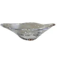 Foto de um(a) Antigo Bowl Enfeite Cristal Francês Daum Nancy Assinado, da categoria de Objetos decorativos. Impecável. Peça legítima e assinada. Altura 4cm Diâmetro 14cm. Vendido no marketplace Trésors.