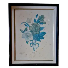 Foto de um(a) Belo Quadro de Botânica Vintage por P.J. Redouté, da categoria de Desenhos. Eléboro e Borboletas Tema: Ilustração botânica vintage de Pierre-Joseph Redouté ("Ellébore").Cores e Detalhes: Arranjo... Vendido no marketplace Trésors.